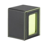 Dcaknri Custodia Per Mazzo Carte Con Cofano Magnete Rimovibile Organizzatore Piatti Finestra In Pelle La Finestra