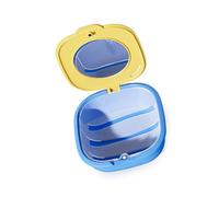 Dcaknri Custodia sottile portatile per allineatori trasparenti, coperchio sicuro, scatola di immagazzinaggio da viaggio con design staccabile sigillato invisibile Aligner Box