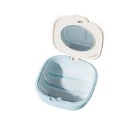 Dcaknri Custodia sottile portatile per allineatori trasparenti, coperchio sicuro, scatola di immagazzinaggio da viaggio con design staccabile sigillato invisibile Aligner Box