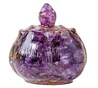 Dcaknri Disegni Fiori Contenitore per Cristalli Aromaterapia Fiori Piccoli Oggetti Ciotola La Pulizia Energetica Cristalli Naturali Scatola Ghiaia