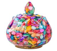 Dcaknri Disegni Fiori Contenitore per Cristalli Aromaterapia Fiori Piccoli Oggetti Ciotola La Pulizia Energetica Cristalli Naturali Scatola Ghiaia