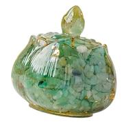 Dcaknri Disegni Fiori Contenitore per Cristalli Aromaterapia Fiori Piccoli Oggetti Ciotola La Pulizia Energetica Cristalli Naturali Scatola Ghiaia