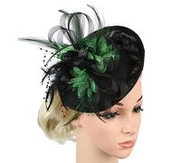 Dcaknri Donne Abito Chiesa Battesimo Cappello DerbyCap Fascinator Portapillole Per CavalloCorse Carnevali Tea Party Matrimonio DerbyCappello Fascia Cosplay Copricapo Carnevali