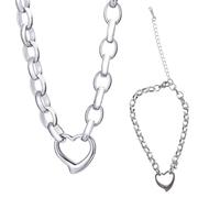 Dcaknri Elegante Accessorio Con Pendente A Cuore D'amore Accessori Eleganti Per L'uso Quotidiano E Le Feste Set Abbinamenti Gioielli Commemorativi Anniversari