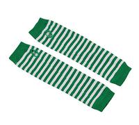 Dcaknri Guanti di corrispondenza di colore Cosplay Over Sleeve Mitten Oversleeve Donne Per Sun Block Tenere Caldo Polsino Ciclismo Guanti Per Le Donne Monouso, Stri verdi e bianchi, Taglia unica