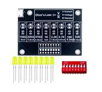 Dcaknri Impara Rapidamente l'elettronica Set circuiti Stampati per Principianti Pratica Saldatura e Formazione sui resistori Set dispositivi elettronici per l'apprendimento Sicuro