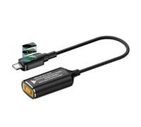 Dcaknri Input to Type C Adapters Plug And Play Metal Housing Portable Converters for Digital Accessories Data Power Charging Extension Cord Converter