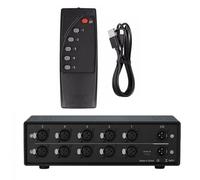 Dcaknri MultiChannel XLR Switcher Signals Router 5Input to 1Output for Professional Installations Low Noise -90dB Balanced Audios Switching Distributor