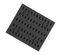 Dcaknri Organizzatori modulari di stoccaggio della parete del pannello forato Accessori per il pannello forato per le aree umide Bagno Cucina Sala giochi Design impermeabile Robusto Pp Storage Rack