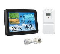 Dcaknri Orologio Meteorologico Digitale con Sensori umidità della Temperatura 3 Giorni Previsione E Lettura della Pressione Atmosferica Stazioni Meteorologiche WiFi WiFi