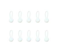 Dcaknri Pack of 10 Versatilitys Silicone Cord Clip Wrappers for Effortless Organization of Cable Earbud At Homes Office Cord Management Clip