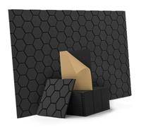 Dcaknri Pannelli a parete insonorizzati ad alta efficienza Pannelli di assorbimento acustico Riduzione del rumore per le stanze Messa a fuoco migliorata per i luoghi di lavoro Installazione facile