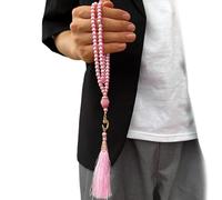 Dcaknri Perle Artificiali Perle Preghiera Islamica Tasbih Con Eleganti Nappe Disegni Per I Musulmani Culti E Meditazione Sibha Accessori Religiosi Preghiera
