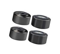 Dcaknri Piedini per isolamento acustico in lega di alluminio ad alta resistenza, 4 pezzi, con cuscinetto in gomma, per impostazioni doganali, controllo delle vibrazioni