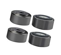 Dcaknri Piedini per isolamento acustico in lega di alluminio ad alta resistenza, 4 pezzi, con cuscinetto in gomma, per impostazioni doganali, controllo delle vibrazioni