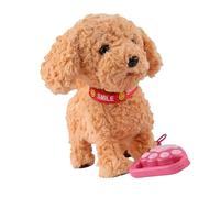 Dcaknri Portable Plush Robotic Animal Soft Surfaces Responsive to Touch Gentle Sounds for Realistic Interactive Remote Control