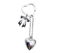 Dcaknri Portachiavi versatile in lega a forma di cuore a forma di stella, ciondolo per borsa, alla moda, sofisticata aggiunta agli accessori da donna, Digitare un Amore, Taglia unica