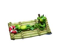 Dcaknri Resine Galleggianti Frogs Figurina Per Animali In Miniatura Dettagliata Per Acqua Esterni Caratteristiche Della Decorazione Da Giardino Resine Regali Scultura