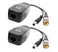 Dcaknri Trasmettitori di segnali CCTV 4 in 1 per AHDs CVIs TVIs CVBS Sistemi Twisted Pair Extended Ranges ABS Custodia protettiva Multiplo Formato Sorveglianza Segnali Trasmettitori