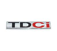 DCALU Tdci Letter Vehic Auto Disallo for la Decalcomania for la Decalcomania del Corpo del bagaglia Lettere di Emblema dell'auto (Color Name : Black Red)