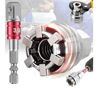 dcas 3/8'' Chiave a Bussola Regolabile Universale, Chiavi a Bussola Regolabili Da 10-19 Mm, Chiave a Bussola Universale Multifunzione, Presa Universale Set Di Strumenti Per Bussole (Con Biella)