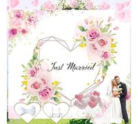 dcas Cuori di Nozze da Ritagliare, Gioco Matrimonio per Gli Sposi, Ritagliare il Matrimonio del Cuore, Gioco di Taglio del Cuore di Nozze, MDecorazione di Nozze per Sposi (200x180 cm)