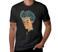 DCBhrfr43 Egon Schiele Self Portrait with Striped Shirt