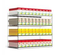 DCBMKOPLG Espositore Automatico per Sigarette in Acrilico, Porta-Sigarette Trasparente, espositore per Sigarette a Parete, per supermercati, 5 Livelli e 8 colonne