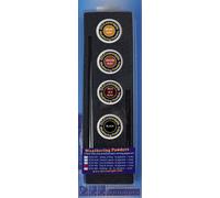 DCC Concepts - DCW-TRK Pista & Scambio Sgrondo Polveri Set -4 Colori + Post2n