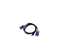 DCDCD 4 Porte Kvm Switch USB 2.0 VGA Splitter Stampante Mouse Tastiera Pendrive Condividi Switcher 1920 * 1440 VGA Switch Box Adattatore(KVM Lines)