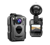 DCDCD M5 Police Body Cam Registratore GPS 1440P Body Mounted Cam 128G Bodycam Night Vision IP67 Dashcam 4200mAh Batteria Body Camera(128GB)
