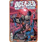 Dceased War Of The Undead Gods #4 (di 8) Cvr A Howard Porter Targa in metallo retrò vintage decorazione per la stanza da casa bar decorazione artistica da parete 20,3 x 30,5 cm