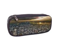 DCEHGEW Astuccio in pelle PU con stampa della Seconda Guerra Mondiale della Seconda Guerra Mondiale Astuccio portapenne organizer per scuola, ufficio, viaggi, regalo personalizzato, Foto del tramonto
