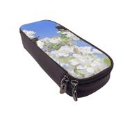 DCEHGEW Astuccio in pelle PU con stampa di scoiattolo e fauna selvatica, astuccio con cerniera per scuola, ufficio, viaggi, cancelleria, regalo per donne, uomini e bambini, Uccelli di primavera