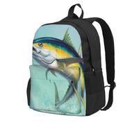 DCEHGEW Flying Parrot - Zaino da viaggio per computer portatile, leggero, per escursioni e uso casual, Pesce che salta fuori dal mare, One Size, Zaino da viaggio
