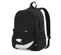 DCEHGEW Zaino da viaggio con motivo a righe giallo limone, zaino leggero per la scuola per escursioni e uso casual, Delfino Orca Assassina, One Size, Zaino da viaggio
