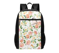 DCEHGEW Zaino da viaggio per computer portatile con stampa di caccia che vola selvaggia - zaino leggero per la scuola per casual, zaino da trekking, Fiore e uccellino., One Size, Zaino da viaggio