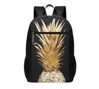 DCEHGEW Zaino da viaggio per computer portatile con stampa di caccia che vola selvaggia - zaino leggero per la scuola per casual, zaino da trekking, Ananas dorato., One Size, Zaino da viaggio