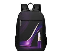 DCEHGEW Zaino da viaggio per computer portatile con stampa di caccia che vola selvaggia - zaino leggero per la scuola per casual, zaino da trekking, Elegante Tacchi Alti Viola Con Rossetto, One Size
