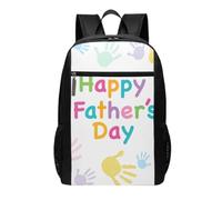 DCEHGEW Zaino da viaggio per computer portatile con stampa di carpa rossa giapponese HD, zaino leggero per la scuola, zaino casual per escursionismo, Mano e Felice Padri Giorno, One Size, Zaino da