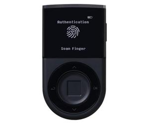 D'CENT Portafoglio Spazioso freddo biometrico - Le tue chiavi, le tue criptovalute - Autenticazione delle impronte digitali