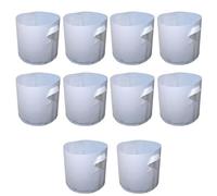 Dcfbkl 10PCS Nursery Growing Bags Grande Biodegrade Tessuto Non Tessuto Piantina Crescere Avvio Vasi Sacchetto Per Piantare Traspirante Giardinaggio Piantare Accessori Giardinaggio Forniture