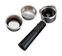 Dcfbkl 51mm Portafilter Bottomless Coffee Handle Acciaio Inox Parte di Ricambio Portafiltro senza Fondo per Macchina Da Caffè Distribuzione Uniforme della Pressione