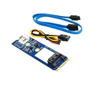Dcfbkl 7Pin SATA3.0 per 2242 2260 2280 Adattatore Scheda di Estensione Scheda Scheda di Estensione Risparmio di Spazio Scheda Convertitore Scheda Orizzontale