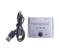 Dcfbkl 8K USB C KVM Switcher bidirezionale Switcher Per 2PC Facile 1 Commutazione 2 In 1Out & 2 In 1Out 3440x1440 Bidirezionale Splitter