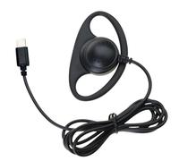 Dcfbkl Auricolari USB C/3.5mm Singolo Lato Cuffie con Filo Singolo Auricolare Gancio Dell'orecchio Per Telefoni Cellulari Notebook Mono Auricolare