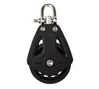 Dcfbkl Barche a vela Universali Testa Nylon Puleggia Singola Corda Morbida Girevole Cuscinetto Blocco per la Gestione Corda Marina Rotante Puleggia Blocco