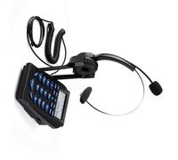 Dcfbkl Cancellazione di rumore delle cuffie del centro di chiamata del telefono del cavo con il cuscinetto e i volumi regolabili per le cuffie del call center di uso di affari