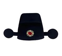 Dcfbkl Cappello ricamato in cinese antico aggiunge eleganza ai matrimoni e dà vita alla storia in rievocazioni cappelli tradizionali da uomo cappello tradizionale per bambini, Cappello Dio della