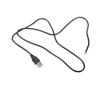 Dcfbkl Cavo di prolunga da USB maschio a 2 pin maschio a 2 pin, cavo a treccia per ventola con luce a LED, 22 AWG